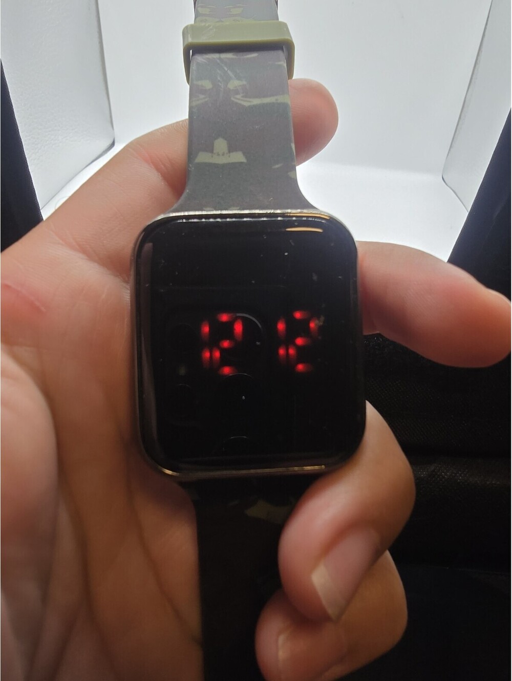 Unisex Accutime Digital Touch Watch 4026WMM Camo Band 38mm Working